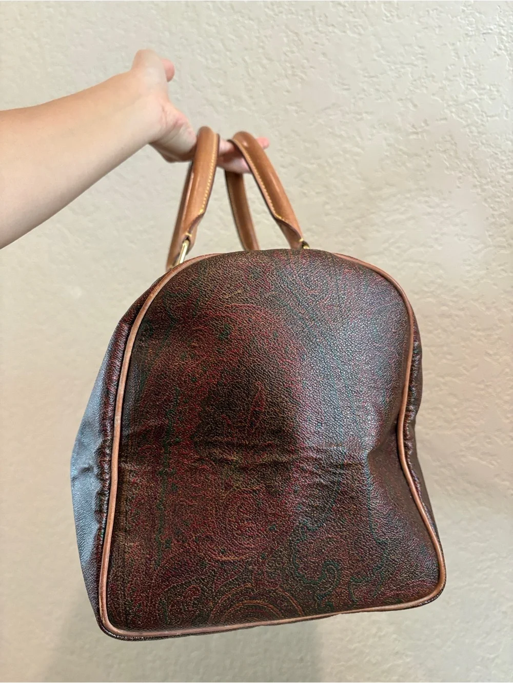 Etro Milano Paisley Duffle
Brown Leather Travel
Weekender Bag - Picture 4 of 16